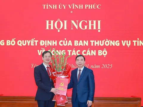 Phó Ban Dân vận Tỉnh ủy Vĩnh Phúc làm Bí thư Huyện ủy