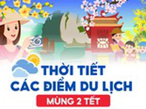 Nhiệt độ hôm nay mùng 2 Tết Ất Tỵ tại các điểm du lịch