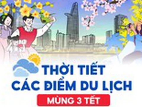 Nhiệt độ hôm nay mùng 3 Tết Ất Tỵ tại các điểm du lịch