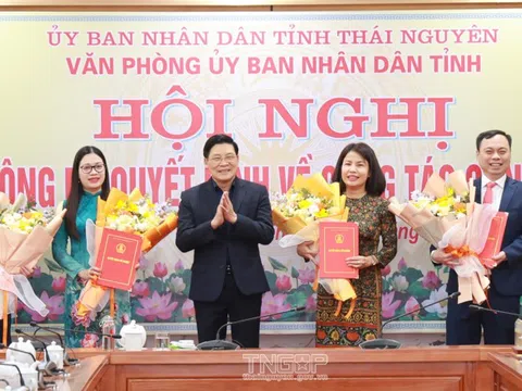 Bổ nhiệm cán bộ chủ chốt tại Viện kiểm sát và Văn phòng UBND tỉnh Thái Nguyên