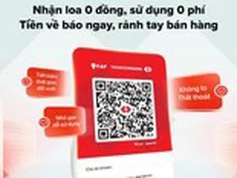 Tặng 10.000 loa bán hàng Techcombank để hỗ trợ tiểu thương kinh doanh hiệu quả