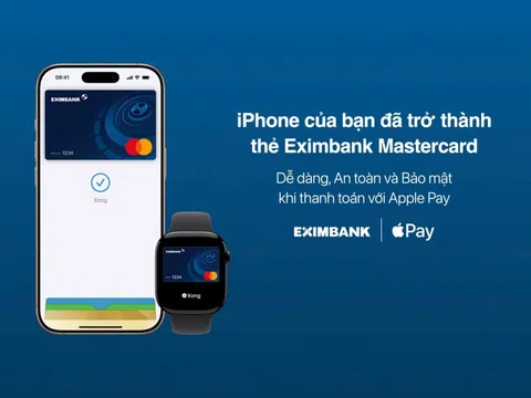 Thanh toán Apple Pay cùng Eximbank Mastercard: dễ dàng, an toàn và bảo mật