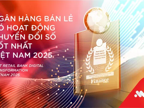 MSB là 'Ngân hàng bán lẻ chuyển đổi số tốt nhất Việt Nam năm 2025'