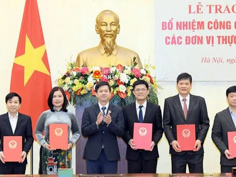 Văn phòng Quốc hội bổ nhiệm cán bộ các đơn vị thực hiện sắp xếp về tổ chức