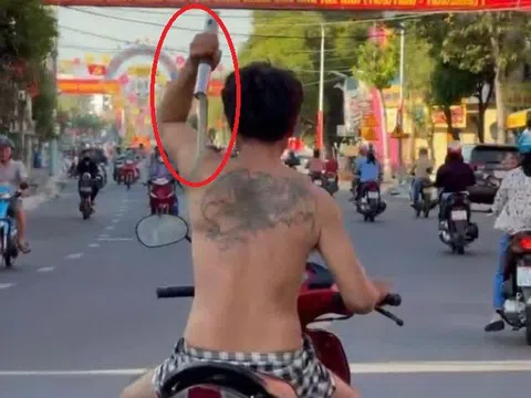 Tin mới nhất vụ người đàn ông chạy xe máy múa rựa trên đường gây náo loạn