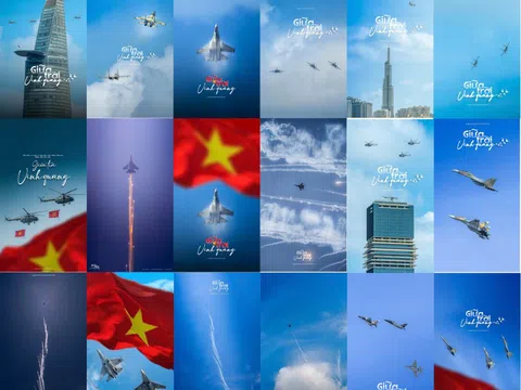 Bộ ảnh 'giữa trời vinh quang' lan tỏa tình yêu nước tới muôn triệu trái tim