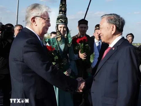Tổng Bí thư Tô Lâm và Phu nhân bắt đầu thăm cấp Nhà nước Cộng hòa Kazakhstan