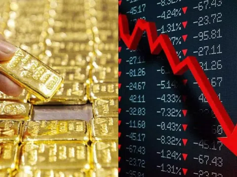 Giá vàng tăng mạnh, thị trường tài chính toàn cầu rung lắc