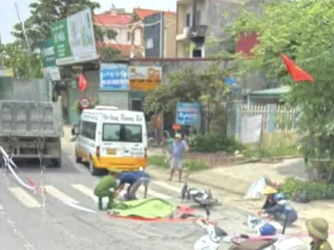 Hai bà cháu tử vong tại chỗ sau va chạm giao thông ở Ninh Bình