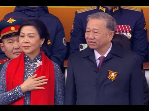 Tổng Bí thư Tô Lâm dự Lễ duyệt binh kỷ niệm 80 năm Ngày Chiến thắng tại Nga