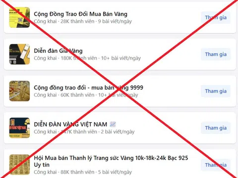Cảnh báo lừa đảo giao dịch mua bán vàng trên mạng xã hội