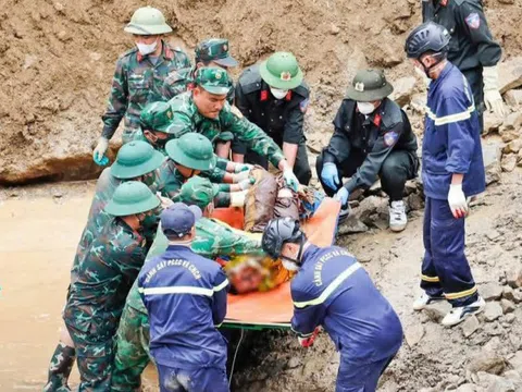 Tìm thấy thi thể của 5 nạn nhân trong vụ sạt lở công trường thủy điện ở Lai Châu