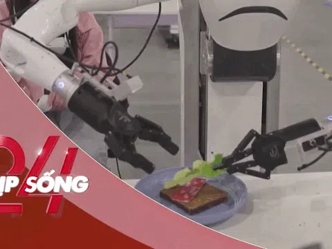 NHỊP SỐNG 24: Robot hình người gấp quần áo, làm bánh liên tục 17 giờ mỗi ngày