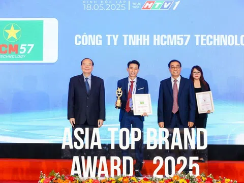 HCM57 Technology lọt top 10 thương hiệu tín nhiệm châu Á 2025