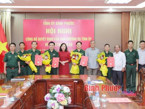 Ban Thường vụ Tỉnh ủy Bình Phước chuẩn y nhân sự