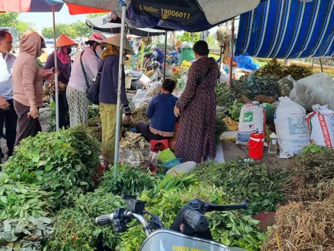 Nhộn nhịp chợ ‘lá mùng 5’ cận Tết Đoan Ngọ