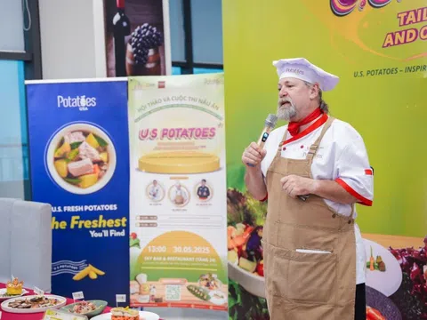 Đầu bếp quốc tế đồng hành với sinh viên UEF trong cuộc thi nấu ăn với khoai tây Mỹ