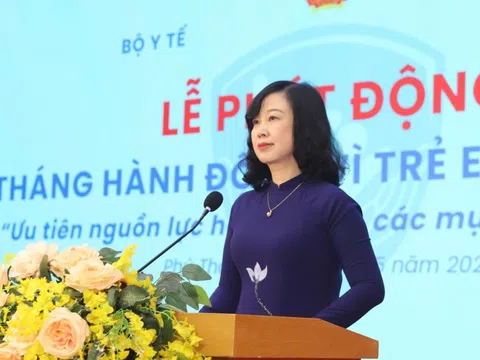 Bộ trưởng Y tế phát động Tháng hành động vì trẻ em tại Phú Thọ