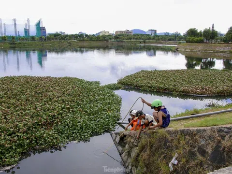 Cận cảnh hồ điều tiết ở Đà Nẵng được đầu tư hơn 17 tỷ đồng để nạo vét