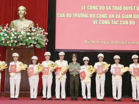 17 cán bộ Công an tỉnh Bắc Ninh nghỉ hưu trước tuổi
