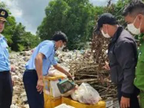 Chống buôn lậu, hàng giả 7-6: Phú Yên tiêu hủy 80kg thịt heo đông lạnh không rõ nguồn gốc