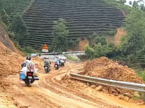 Mưa lớn gây sạt lở ở Lai Châu