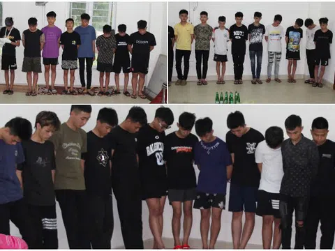 Bắt 28 đối tượng mang theo dao rựa đuổi đánh nhau