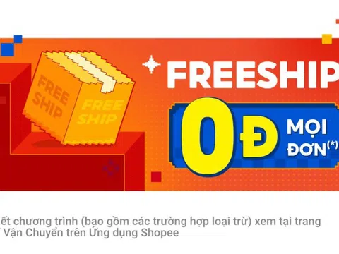 Shopee công bố chương trình ‘Phí ship 0 đồng mọi đơn’