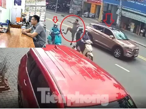 Lời khai của người đàn ông đạp nữ tài xế xe ôm ngã nhào ở Bình Dương