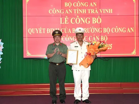 Công bố quyết định của Bộ trưởng Bộ Công an về công tác cán bộ
