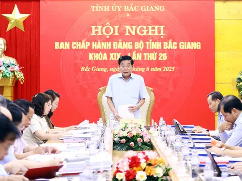 Thông qua dự thảo đề án thành lập Đảng bộ UBND tỉnh Bắc Ninh mới
