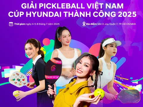 Hơn 1 tỷ đồng giải thưởng chờ đón các tay vợt xuất sắc tại Giải Vô địch Pickleball Việt Nam 2025