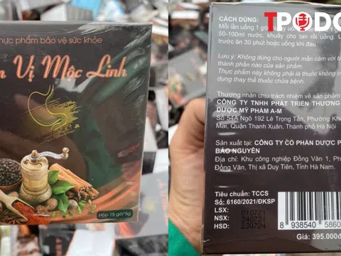 NÓNG 28/6: Thêm một loại thực phẩm chức năng bị Bộ Y tế cảnh báo
