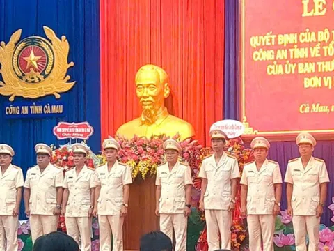 Công an tỉnh Cà Mau mới có 6 phó giám đốc
