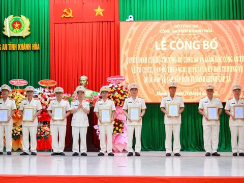 Lãnh đạo Công an tỉnh Khánh Hòa mới gồm những ai?