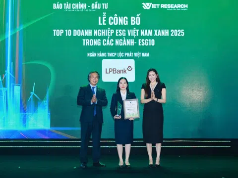 Dấu ấn ESG của LPBank: Từ 'Lãnh đạo xanh' châu Á đến Top 10 Ngân hàng Việt Nam xanh