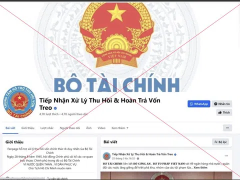 Cảnh báo chiêu giả mạo Bộ Tài chính thu hồi tiền lừa đảo