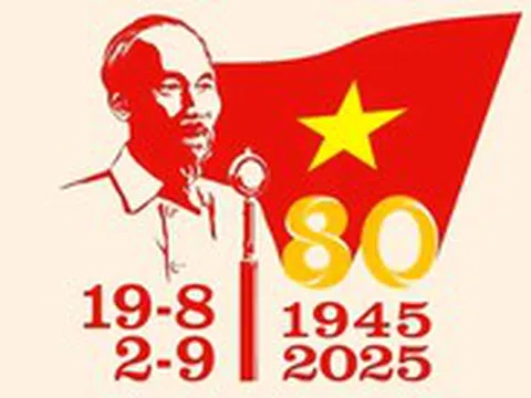 Mẫu logo chính thức cho hoạt động kỷ niệm 80 năm Cách mạng Tháng Tám và Quốc khánh 2-9