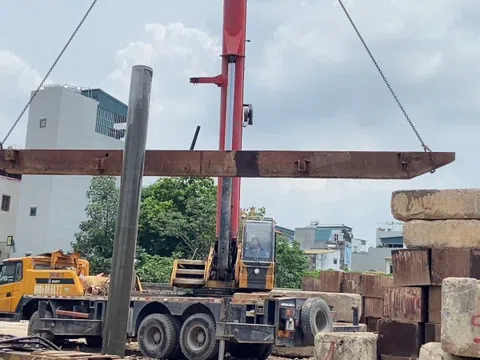 Chạy đua tiến độ trên công trường dự án cao tốc kết hợp đường sắt đô thị V+