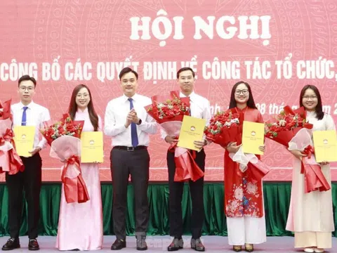 Công bố quyết định về công tác cán bộ Tỉnh Đoàn Bắc Ninh