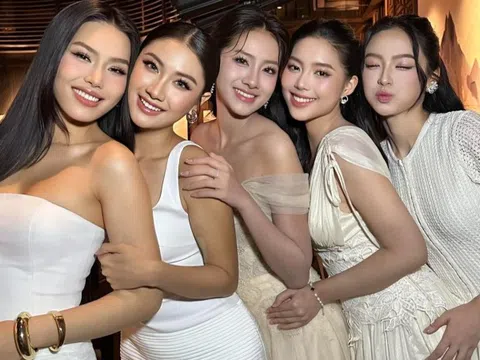 Bức ảnh gây sốt của Hoa hậu Hà Trúc Linh và Á hậu Châu Anh, Vân Nhi