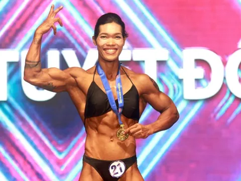 Cô gái Êđê H'Nở Kbuôr và danh hiệu nữ lực sĩ thể hình đẹp nhất nước