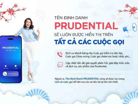 Prudential chính thức áp dụng dịch vụ tên định danh “PRUDENTIAL” trên các cuộc gọi