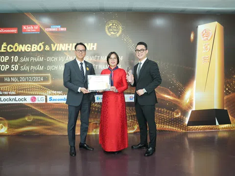 Generali Việt Nam được vinh danh Top 10 sản phẩm, dịch vụ tin dùng Việt Nam 2024