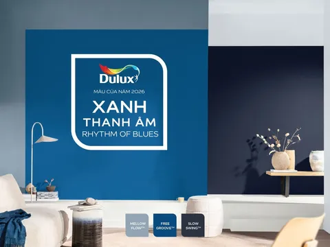 Xanh Thanh Âm - Màu Dulux của năm 2026: Bộ ba sắc xanh đánh thức nhịp điệu cuộc sống